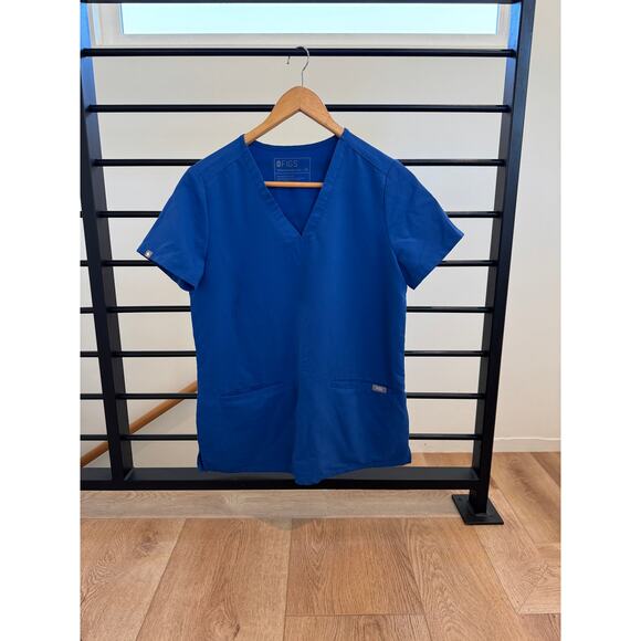 FIGS Casma Three-Pocket Scrub Top – Royal Blue – V-Neck – Size XS - Picture 2 of 10